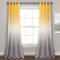 Lush Decor Window Curtains 52x84 - Yellow & Gray Ombre Fiesta Room Darkening by Vanessa Jane
