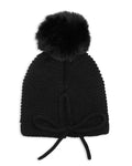 Kyi Kyi Knitted Faux Fur Pom Pom Hat by Vanessa Jane