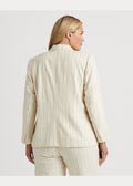 Ralph Lauren Womens Striped Linen-Blend Twill Blazer, Size 18 by Vanessa Jane
