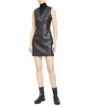Theory Urba Leather Sheath Dress, Size 10 by Vanessa Jane