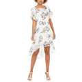 Adrianna Papell Chiffon-Overlay Dress by Vanessa Jane