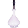Hampton Bay White and Acrylic Tear Drop Accent Lamp Base by Vanessa Jane