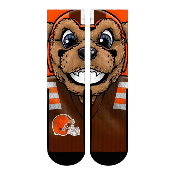 Cleveland Browns - Split Face Mascot by Rock 'Em Socks