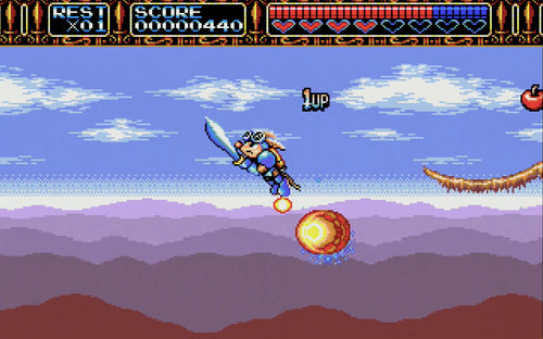 Rocket Knight Adventures Sega Genesis Mega Drive Video Game Cartridge by VintageVideoGameStore