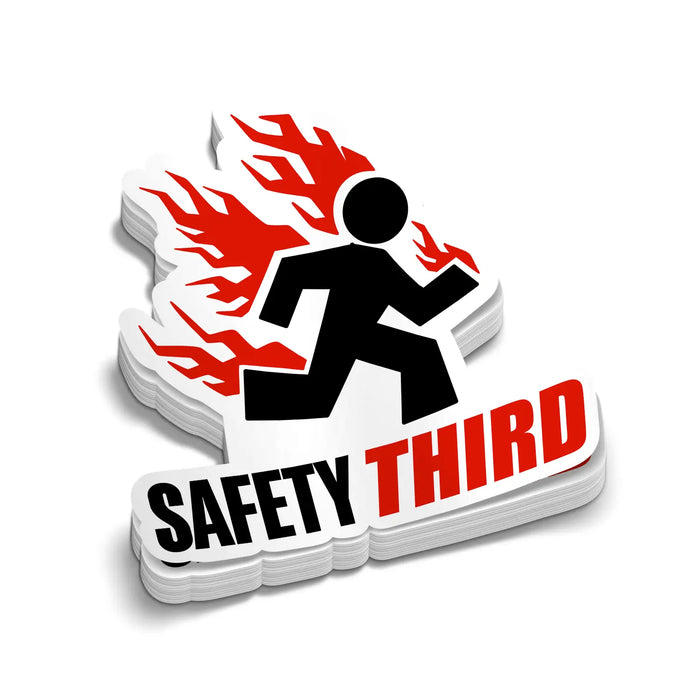 Safety 3rd - Hard Hat Decal by Armed American Supply