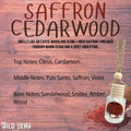Saffron Cedarwood Car Freshener by Wild Bear Market