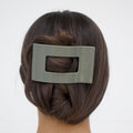 Sage it ain't so Large Flat Rectangle Hair Clip by TELETIES