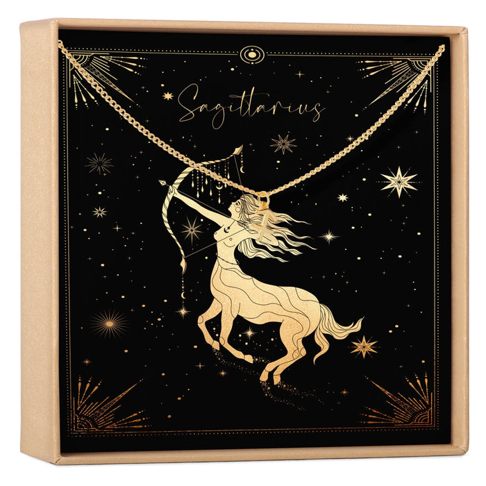 Sagittarius Zodiac Deity Necklace by Dear Ava