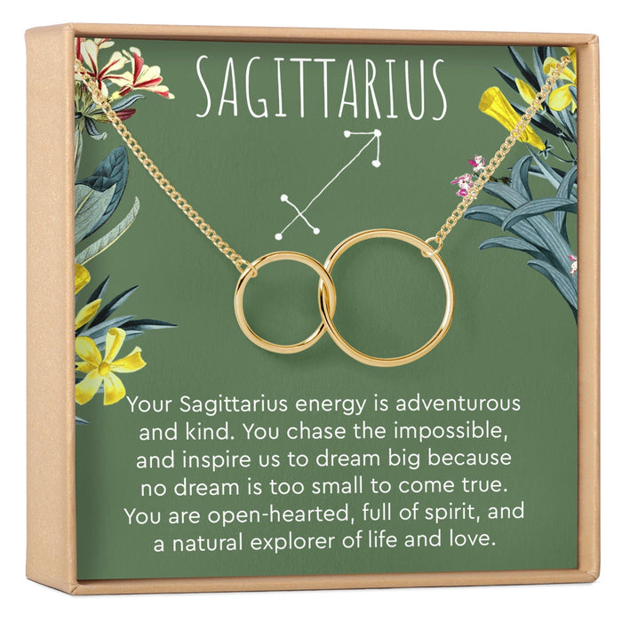 Sagittarius Zodiac Gift Necklace by Dear Ava