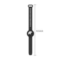 Sahara Black Silicone Wrist Band - Apple AirTag by Zerodamage Sahara Case LLC