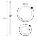 Sahara White Silicone Dog Collar - Apple AirTag = AT00018 by Zerodamage Sahara Case LLC