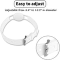 Sahara White Silicone Dog Collar - Apple AirTag = AT00018 by Zerodamage Sahara Case LLC