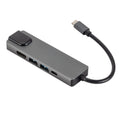 SaharaCase 5-in-1 USB-C Hub with Ethernet – Multiport Adapter with 4K HDMI, 100W PD Charging, and RJ45 – For MacBook & PC by Zerodamage Sahara Case LLC