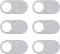 Silver Anti-Spy Privacy Camera Cover (6-Pack) - Laptops, Tablets, TVs, and Phones by Zerodamage Sahara Case LLC