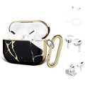 Black Luxury Marble Case - Apple AirPods Pro (1st Generation) by Zerodamage Sahara Case LLC