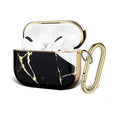 Black Luxury Marble Case - Apple AirPods Pro (1st Generation) by Zerodamage Sahara Case LLC