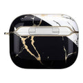Black Luxury Marble Case - Apple AirPods Pro (1st Generation) by Zerodamage Sahara Case LLC