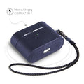 Retro Blue Leather Case - Apple AirPods Pro (1st Generation) by Zerodamage Sahara Case LLC