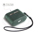 Retro Royal Green Leather Case - Apple AirPods Pro (1st Generation) by Zerodamage Sahara Case LLC