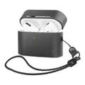Retro Black Leather Case - Apple AirPods Pro (1st Generation) by Zerodamage Sahara Case LLC
