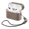 Retro Sky Gray Leather Case - Apple AirPods Pro (1st Generation) by Zerodamage Sahara Case LLC