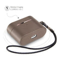 Retro Sky Gray Leather Case - Apple AirPods Pro (1st Generation) by Zerodamage Sahara Case LLC
