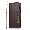 Folio Wallet Brown Vegan Leather Case - Samsung Galaxy S21 Ultra