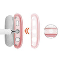 Hybrid-Flex Transparent Pink Case - Apple AirPods Max by Zerodamage Sahara Case LLC