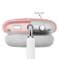 Hybrid-Flex Transparent Pink Case - Apple AirPods Max by Zerodamage Sahara Case LLC