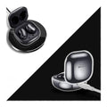 Hybrid Flex Shiny Charcoal - Samsung Galaxy Buds Live, Buds Pro, and Buds2 Pro by Zerodamage Sahara Case LLC