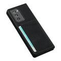 Leather Series Case for Samsung Galaxy Z Fold2 5G (Fold 2- Black by Zerodamage Sahara Case LLC