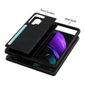 Leather Series Case for Samsung Galaxy Z Fold2 5G (Fold 2- Black by Zerodamage Sahara Case LLC