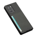 Leather Series Case for Samsung Galaxy Z Fold2 5G (Fold 2 - Gray by Zerodamage Sahara Case LLC