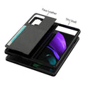 Leather Series Case for Samsung Galaxy Z Fold2 5G (Fold 2 - Gray by Zerodamage Sahara Case LLC