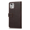 Indy Series Brown Leather Wallet Case - iPhone 12 mini by Zerodamage Sahara Case LLC