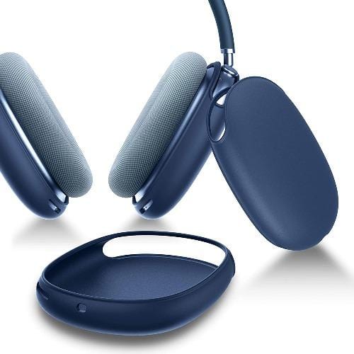 Blue Liquid Silicone Cover Case - Apple AirPods Max by Zerodamage Sahara Case LLC