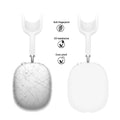 White Liquid Silicone Cover Case - Apple AirPods Max by Zerodamage Sahara Case LLC