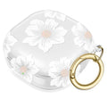 Marble Series Clear Hibiscus Case - Samsung Galaxy Buds Live, Buds Pro, and Buds2 Pro by Zerodamage Sahara Case LLC