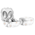 Marble Series Clear Hibiscus Case - Samsung Galaxy Buds Live, Buds Pro, and Buds2 Pro by Zerodamage Sahara Case LLC