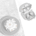 Marble Series Clear Hibiscus Case - Samsung Galaxy Buds Live, Buds Pro, and Buds2 Pro by Zerodamage Sahara Case LLC