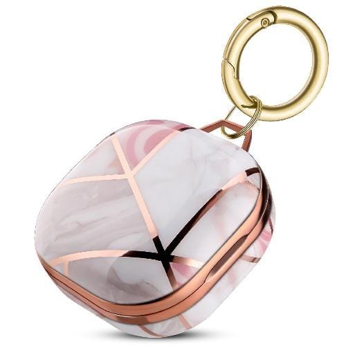 Pink Tile Marble Series Case - Samsung Galaxy Buds Live, Buds Pro, and Buds2 Pro by Zerodamage Sahara Case LLC