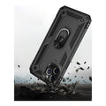 Raider Series Black Kickstand Case with Belt Clip - iPhone 12 and iPhone 12 Pro by Zerodamage Sahara Case LLC