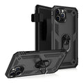 Raider Series Black Kickstand Case with Belt Clip - iPhone 12 and iPhone 12 Pro by Zerodamage Sahara Case LLC
