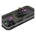 Raider Series Black Kickstand Case with Belt Clip - iPhone 12 and iPhone 12 Pro by Zerodamage Sahara Case LLC