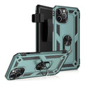 Raider Series Green Kickstand Case with Belt Clip - iPhone 12 Pro by Zerodamage Sahara Case LLC