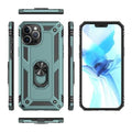 Raider Series Green Kickstand Case with Belt Clip - iPhone 12 Pro by Zerodamage Sahara Case LLC