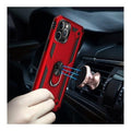 Raider Series Red Kickstand Case with Belt Clip - iPhone 12 and iPhone 12 Pro by Zerodamage Sahara Case LLC
