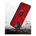 Raider Series Red Kickstand Case with Belt Clip - iPhone 12 and iPhone 12 Pro by Zerodamage Sahara Case LLC