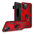 Raider Series Red Kickstand Case with Belt Clip - iPhone 12 and iPhone 12 Pro by Zerodamage Sahara Case LLC