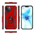 Raider Series Red Kickstand Case with Belt Clip - iPhone 12 and iPhone 12 Pro by Zerodamage Sahara Case LLC